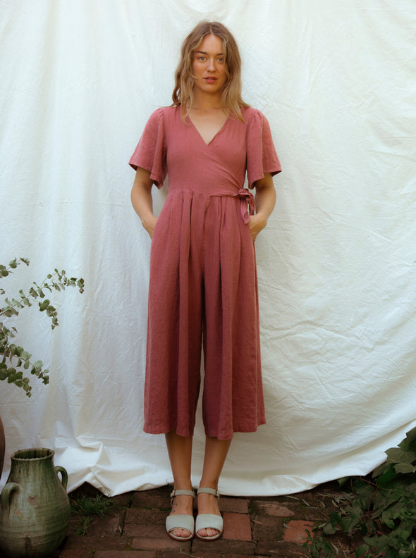 Ariana Jumpsuit | Dusty Red