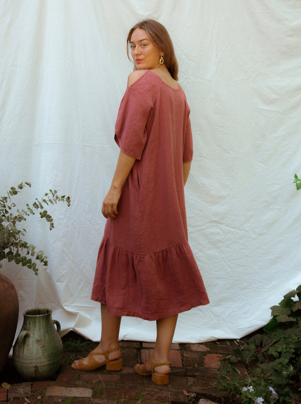 Coast Dress | Dusty Red