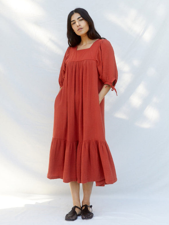 Asha Dress | Burnt Orange