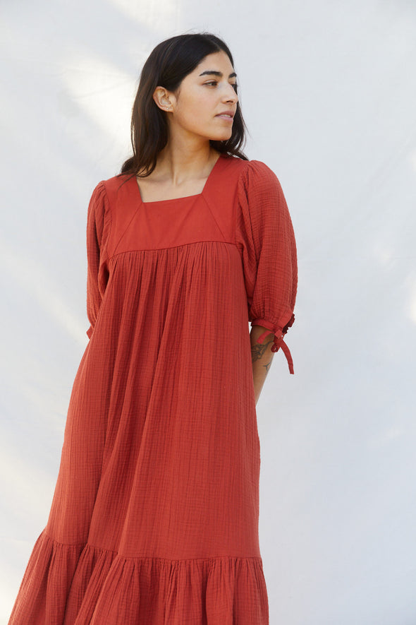 Asha Dress | Burnt Orange