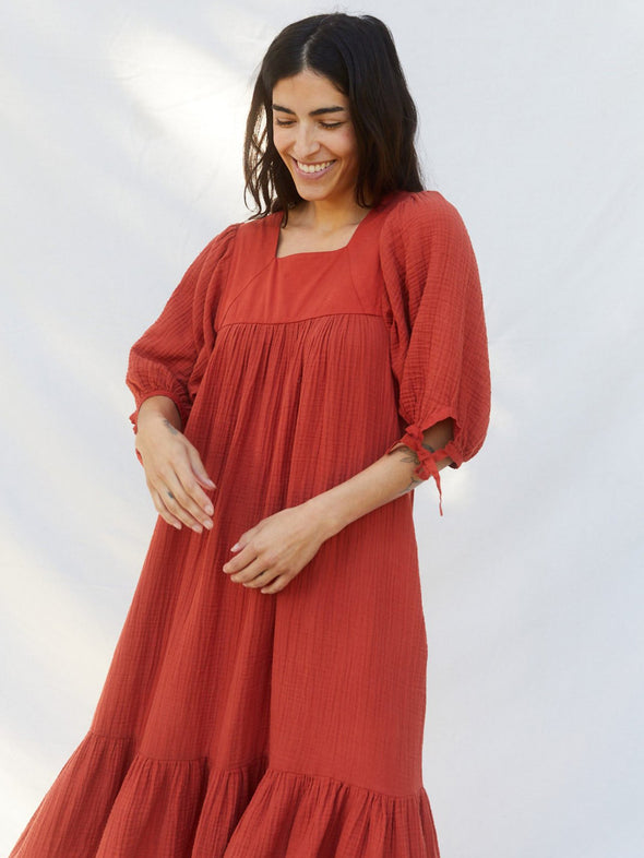 Asha Dress | Burnt Orange