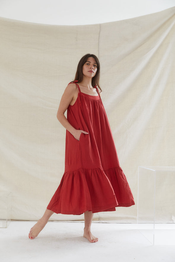 Zinnia Dress | Red